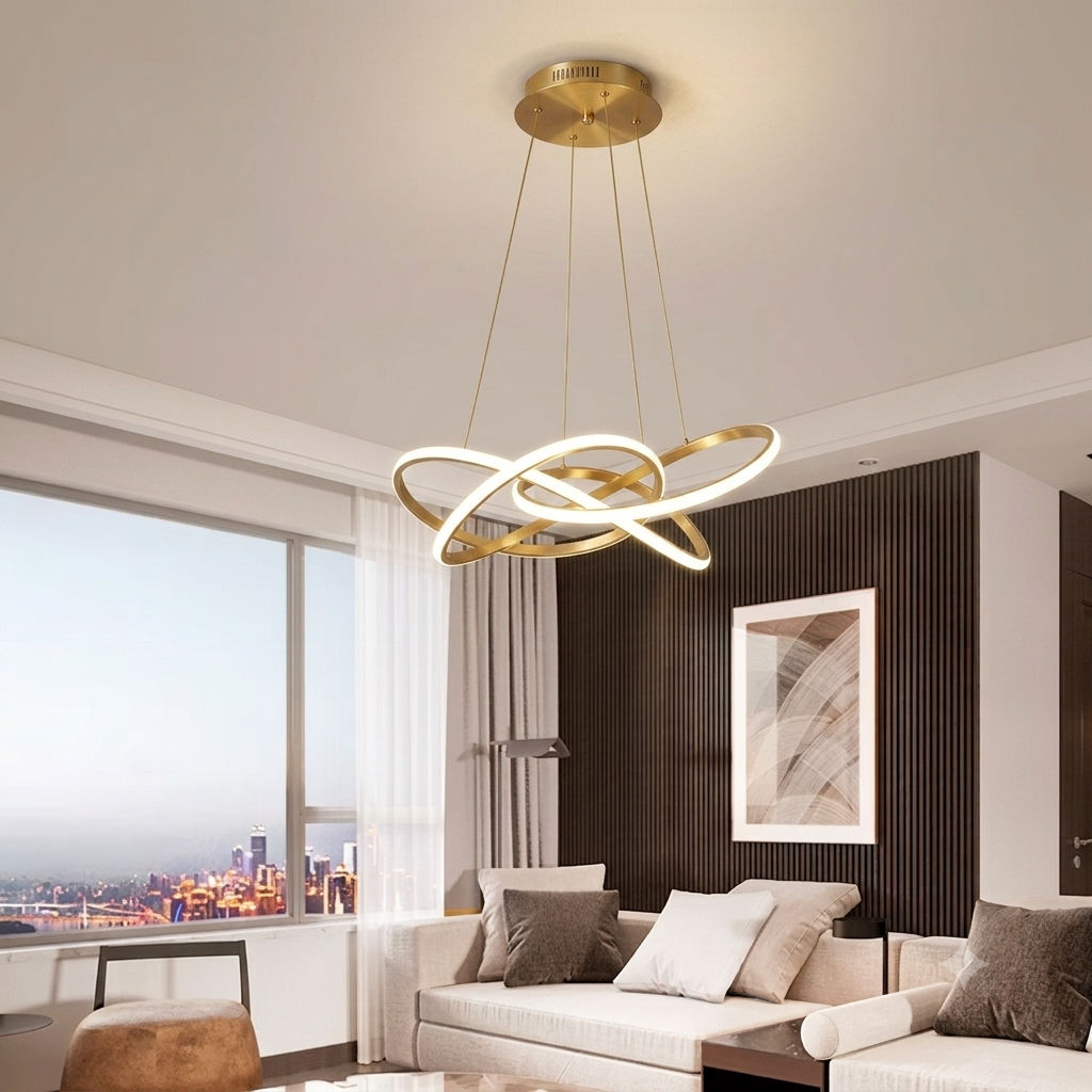 Modern LED Ring Pendant Light