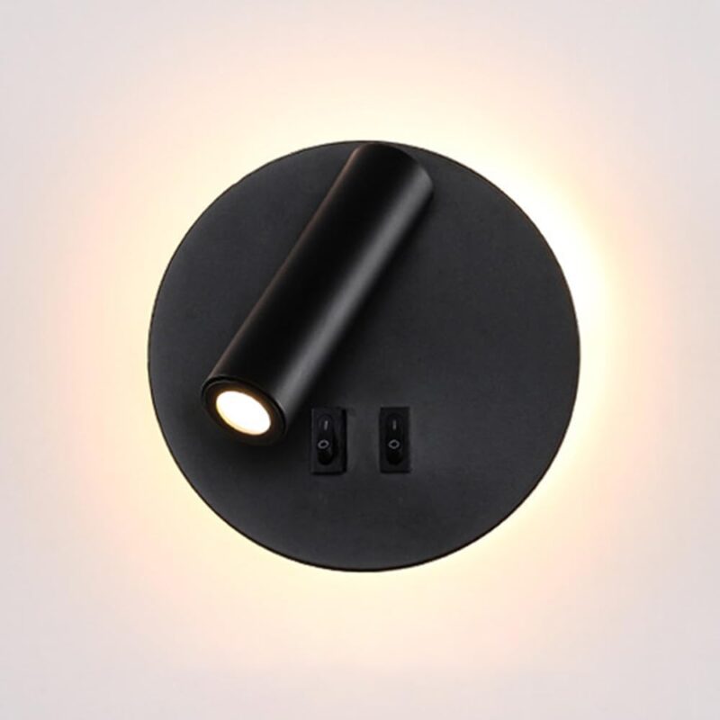 Bedside Wall Lamp Black - Image 2