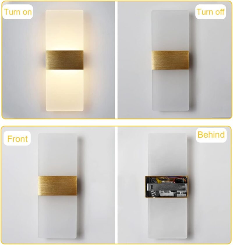 Wall Lamp Gold - Image 6