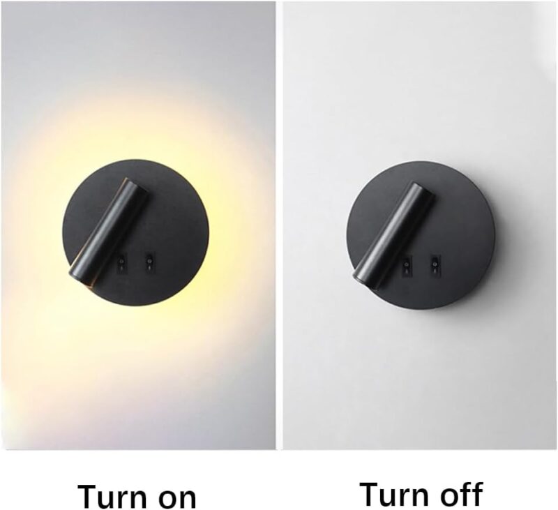 Bedside Wall Lamp Black - Image 5