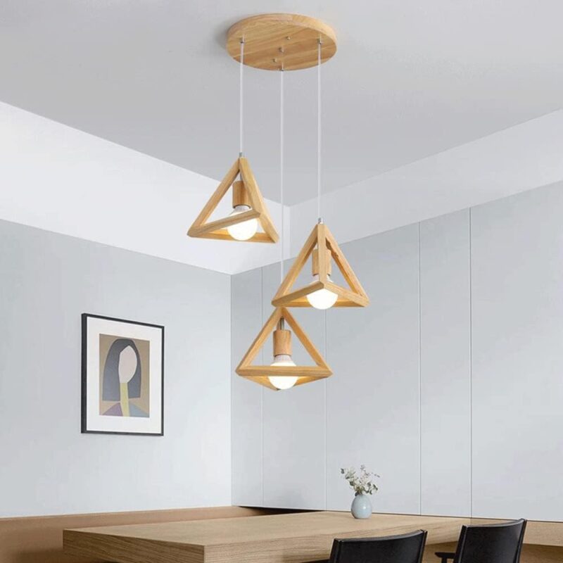 Wood Pendant Pyramid Set - Image 3