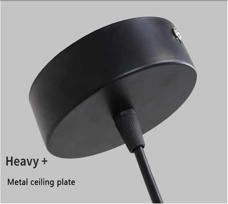 19cm circular orbit LED pendant light in black finish – Bachir Lights Lebanon