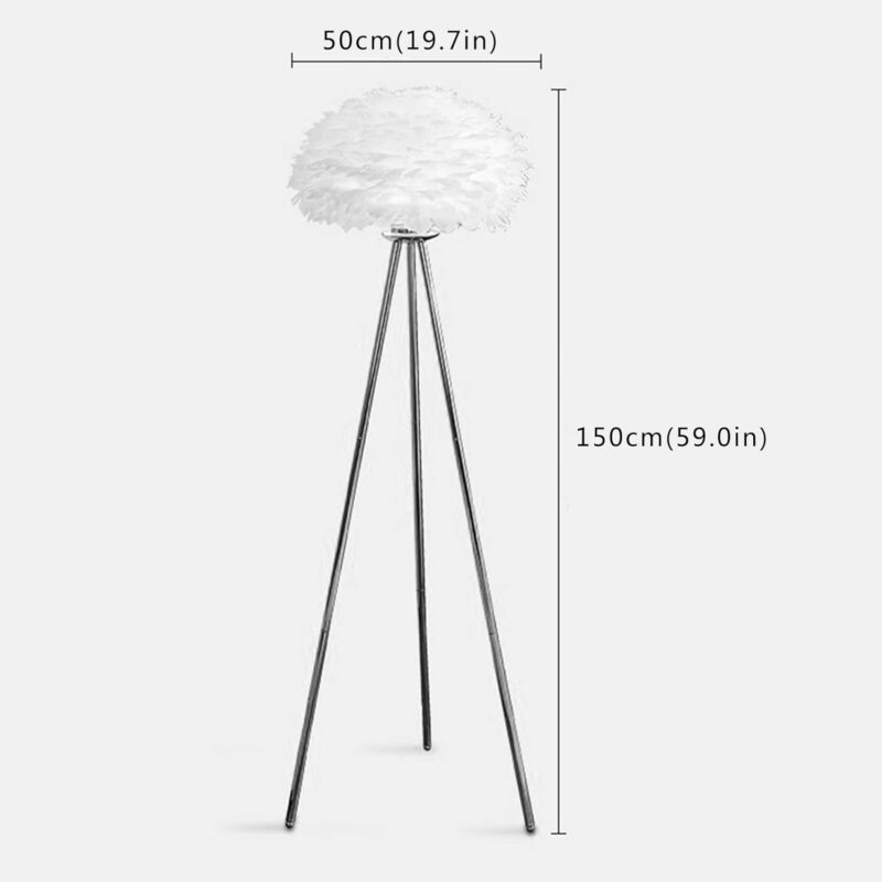 Feather Tripod Floor Lamp - Image 4