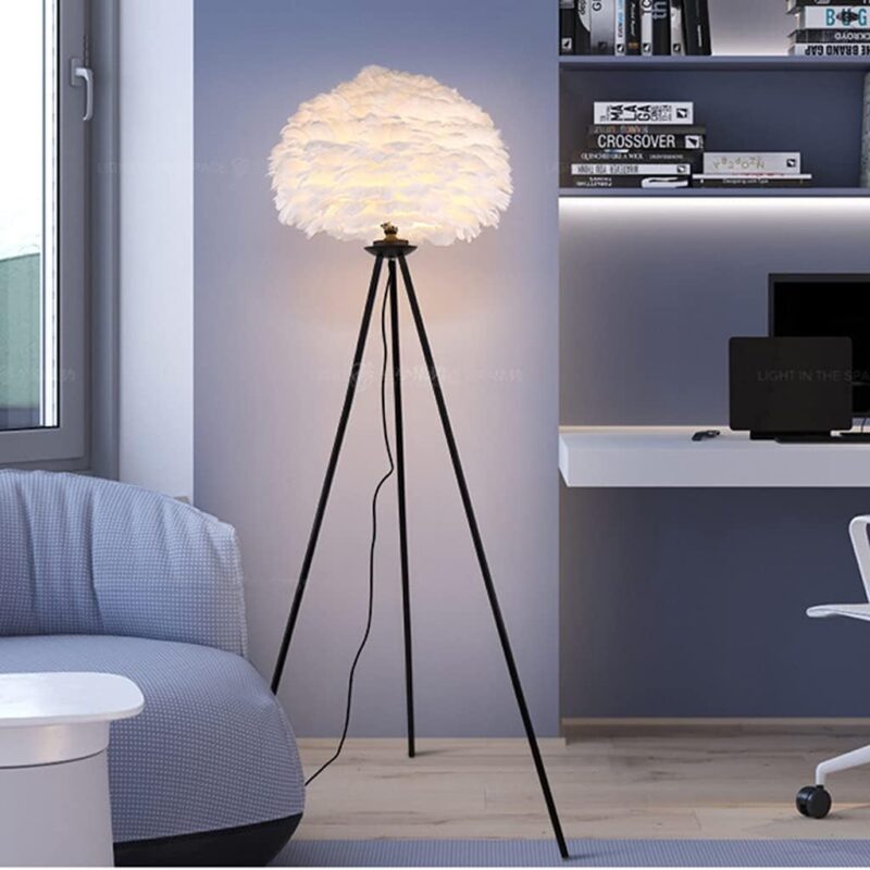 Feather Tripod Floor Lamp - Image 3