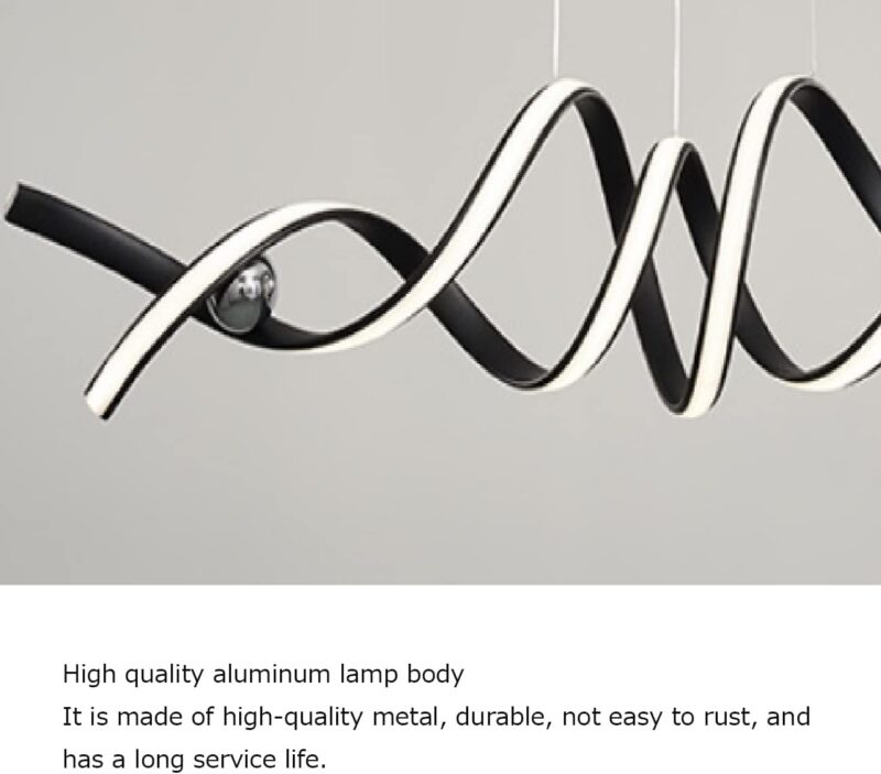 Wavy LED Pendant Light – Flux Line Edition - Image 5