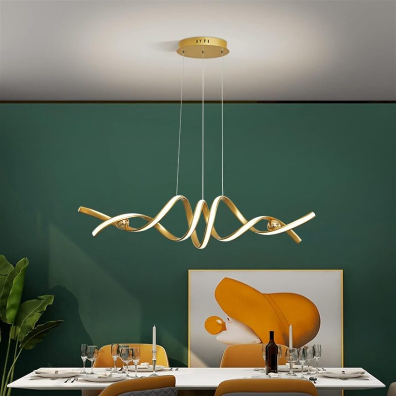 Wavy LED Pendant Light – Flux Line Edition - Image 2