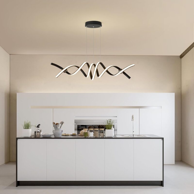 Wavy LED Pendant Light – Flux Line Edition - Image 6
